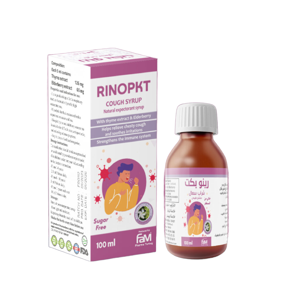 RinoPKT Expectorant Cough Syrup 100ml
