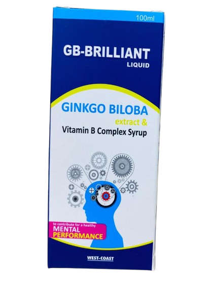 GB-Brilliant Ginkgo Biloba Extract & Vitamin B complex Syrup 100ml