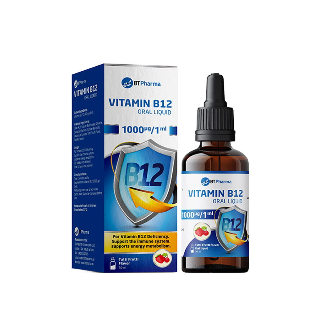 BT Pharma Vitamin B12 Drops 1000mcg/ml 30ml