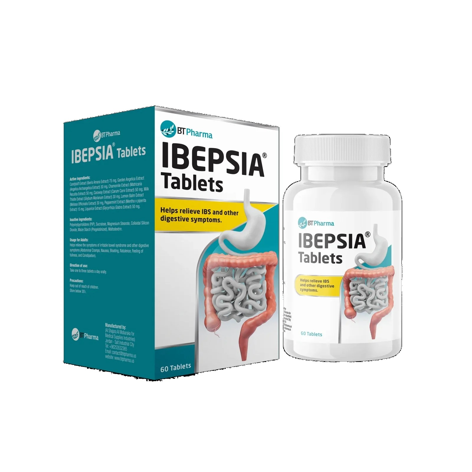BT Pharma Ibepsia 60 Tablets