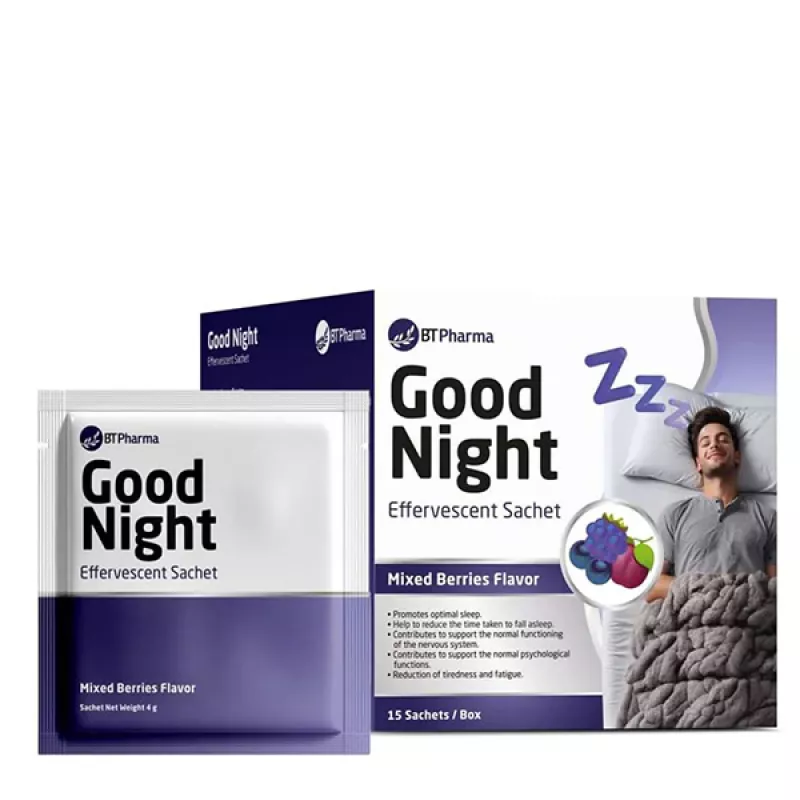 BT Pharma Good Night Effervescent 15 Sachets