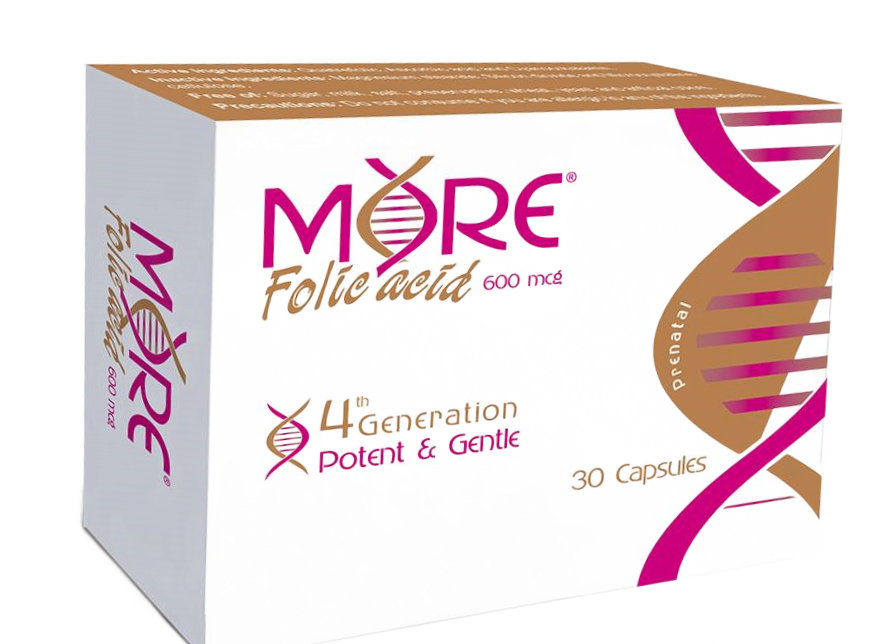 More Folic Acid 600mcg 30 Capsule