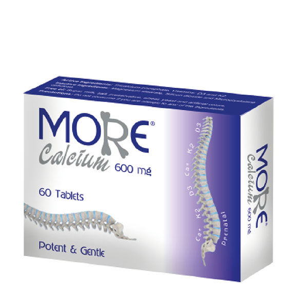 More Calcium 600 mg 60 Tabs