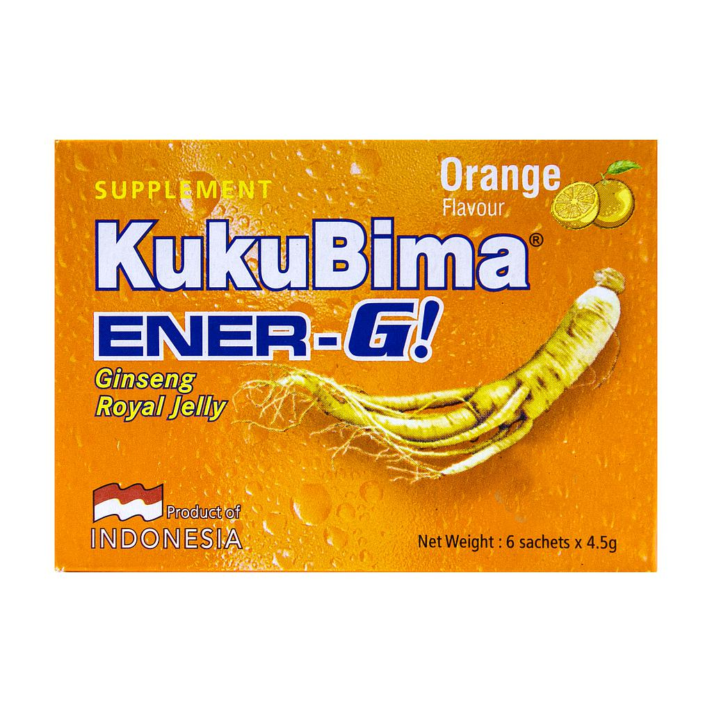 KukuBima Energy Drink Powder Orange 6 Sachets