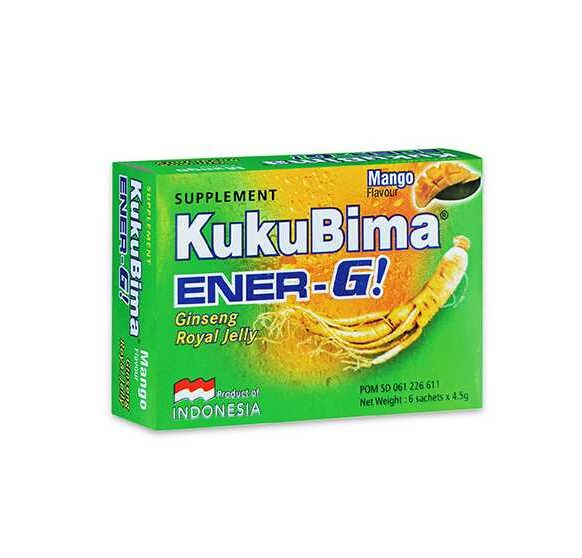 KukuBima Energy Drink Powder Mango 6 Sachets