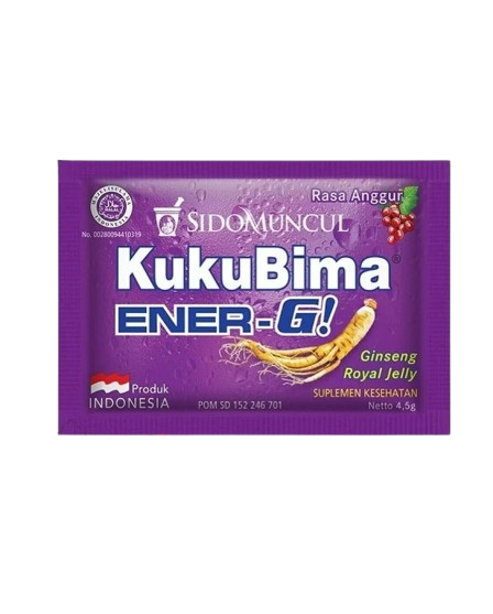 KukuBima Energy Drink Powder Grape 6 Sachets