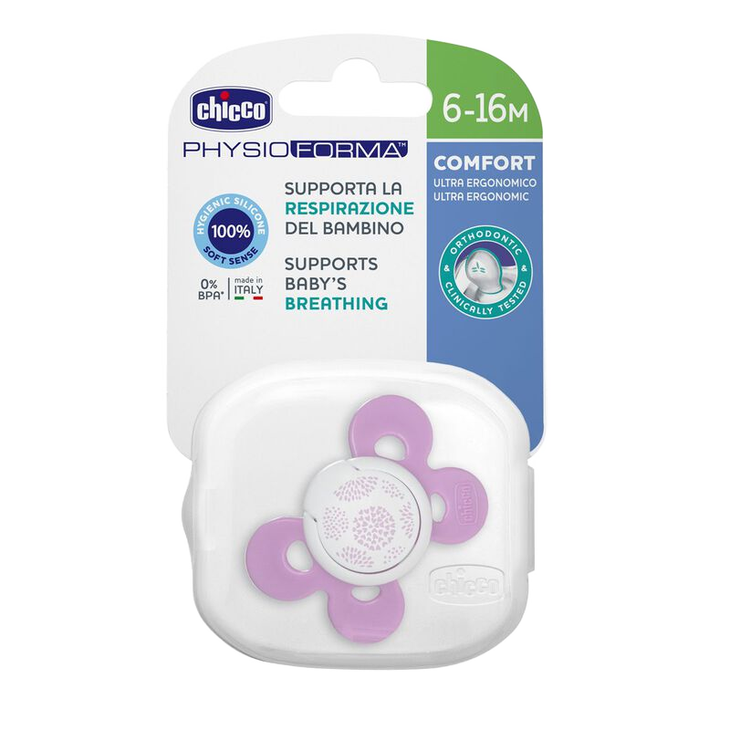 Chicco PhysioForma Comfort Soother 6-16M for Girls 1 Peice