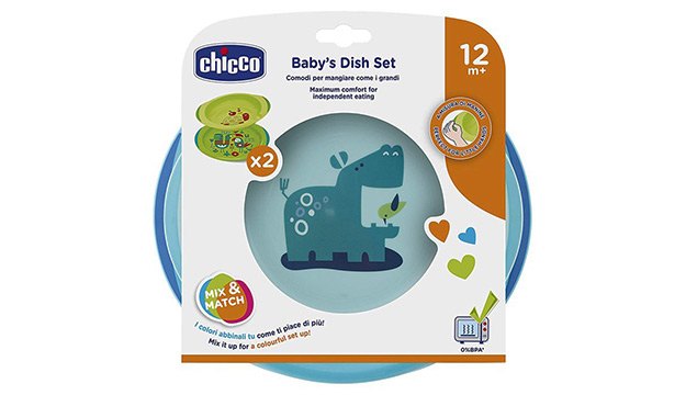 Chicco Baby's Dish Set Blue 12M+