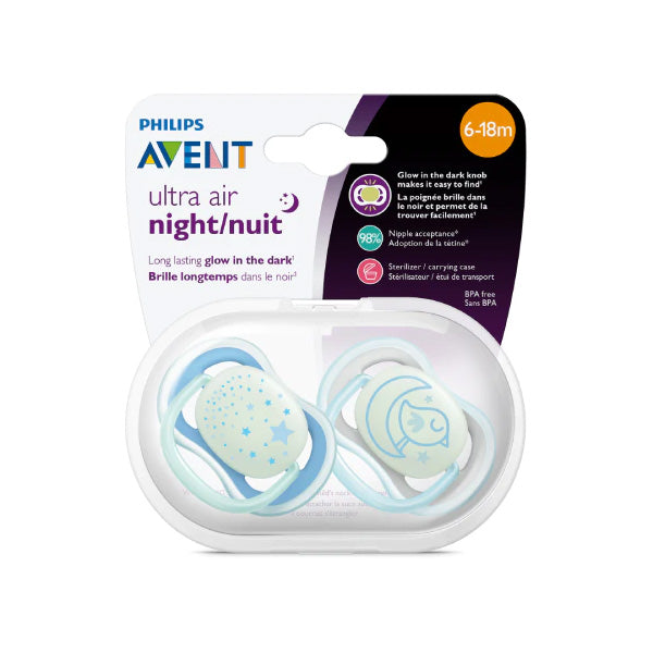 Philips Avent Ultra-Soft Soother For Boys 6-18M 2 Pieces