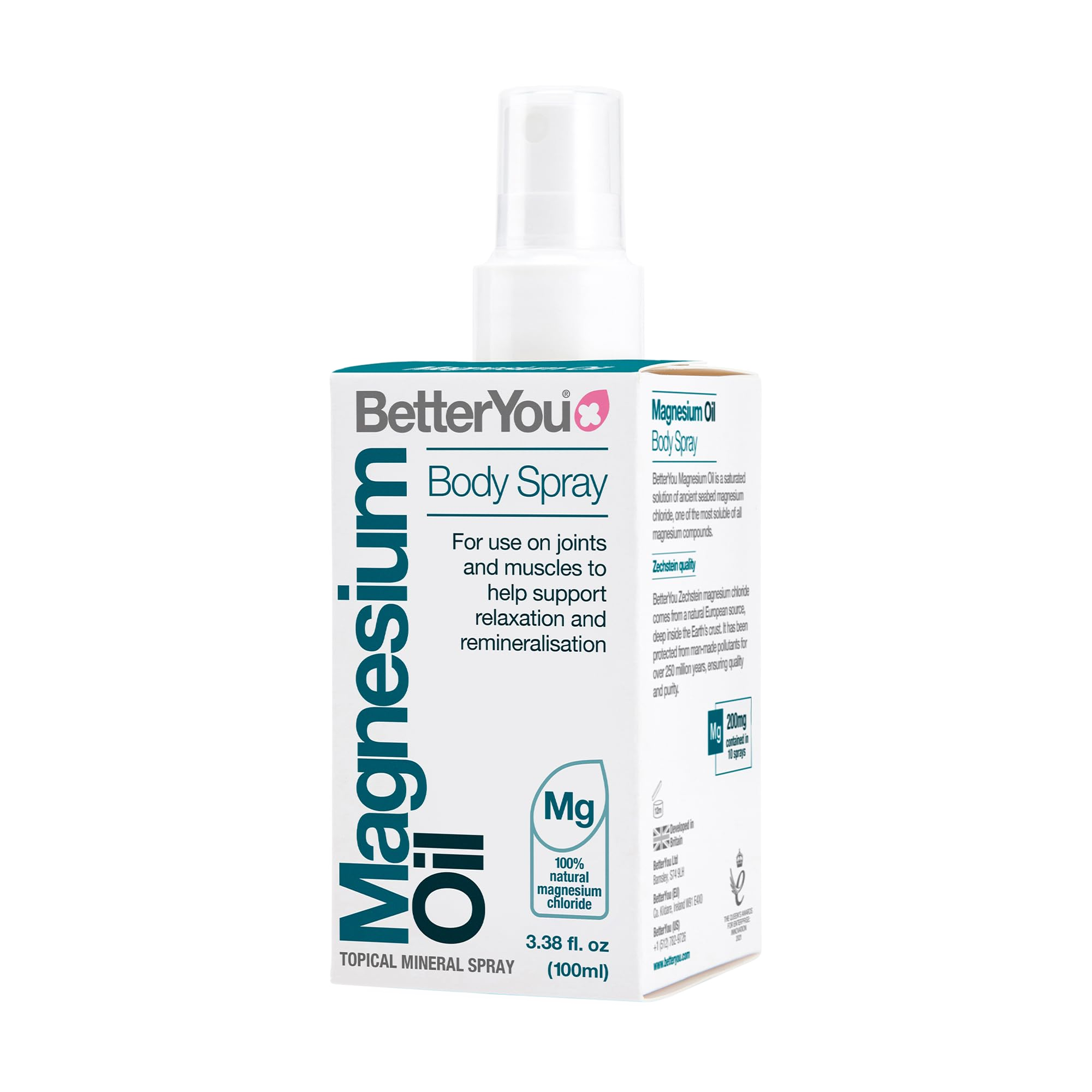 BetterYou Magnesium Oil Spray 200mg 100ml