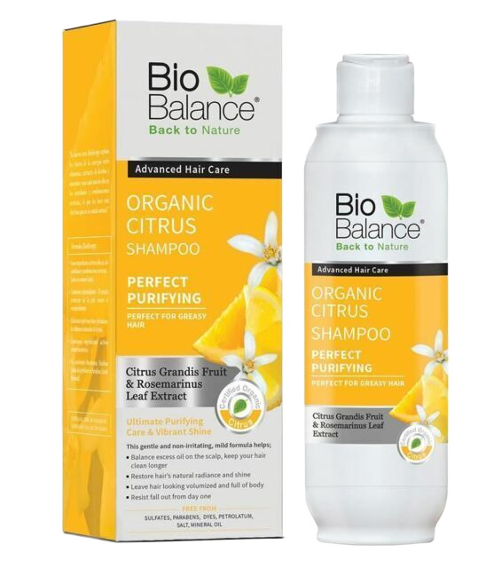 BioBalance Organic Citrus Purifying Shampoo For Oily Hair 330ml