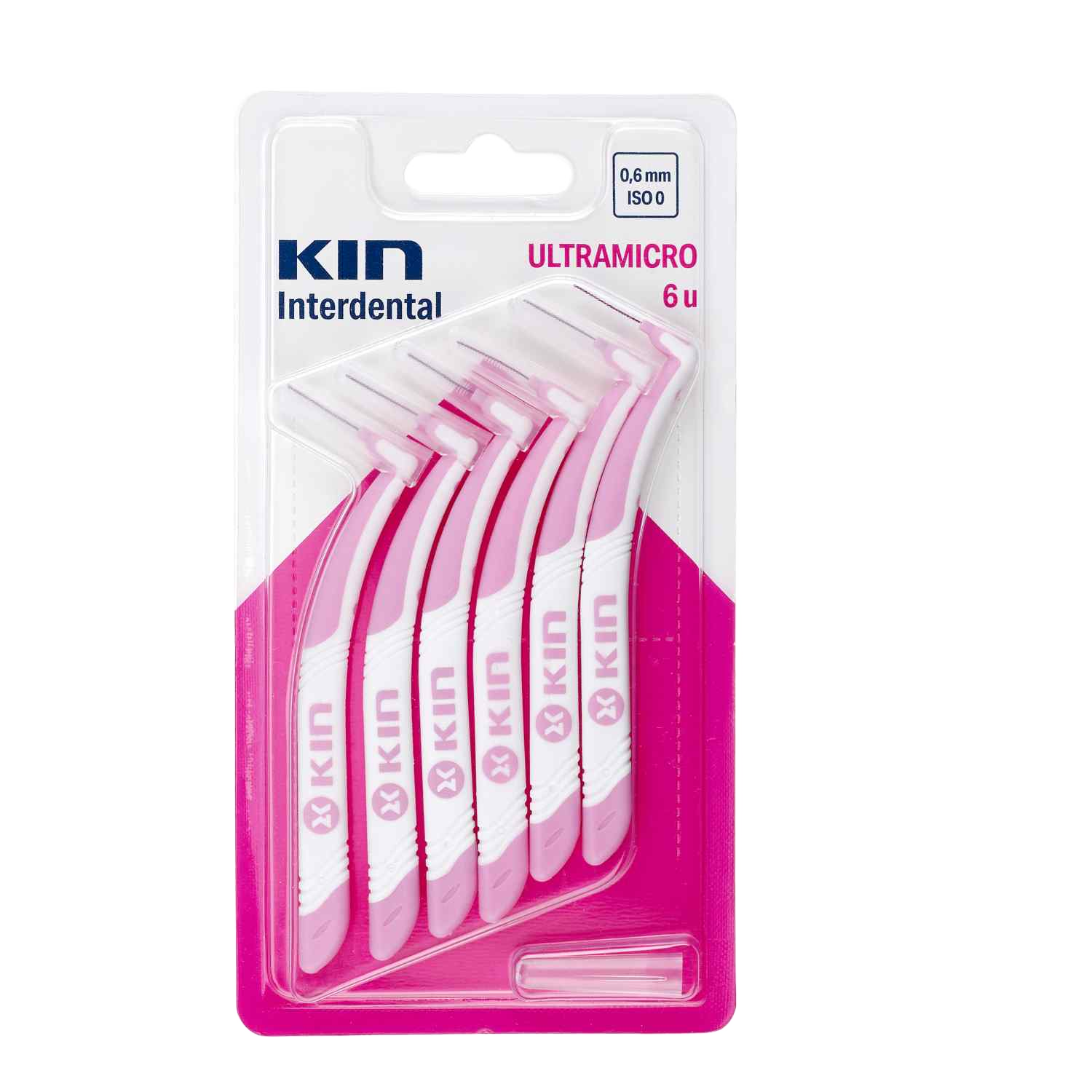 KIN Ultramicro Interdental Brush Pink 0.6mm 6 Pcs