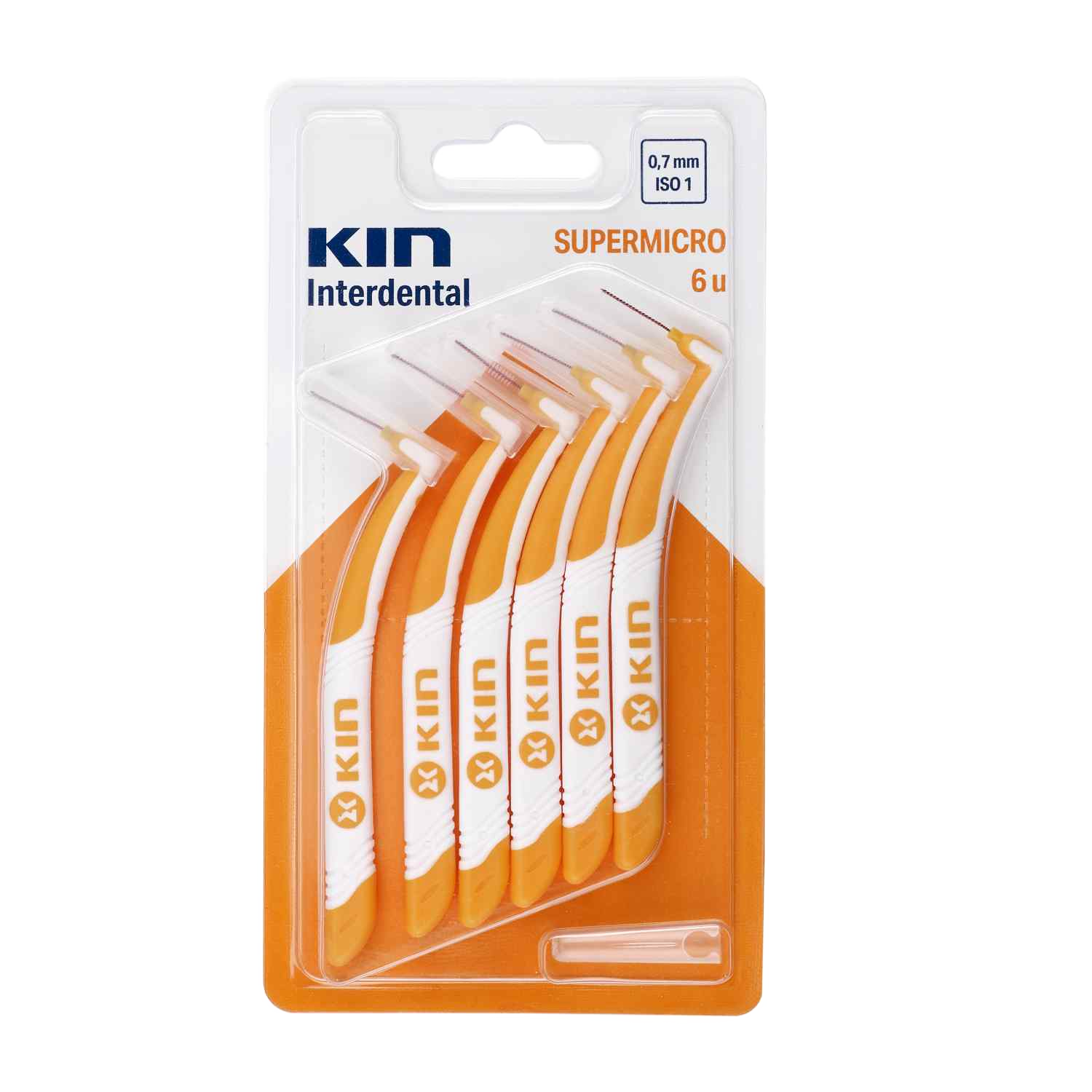 KIN Supermicro Interdental Brush Orange 0.7mm 6 Pcs