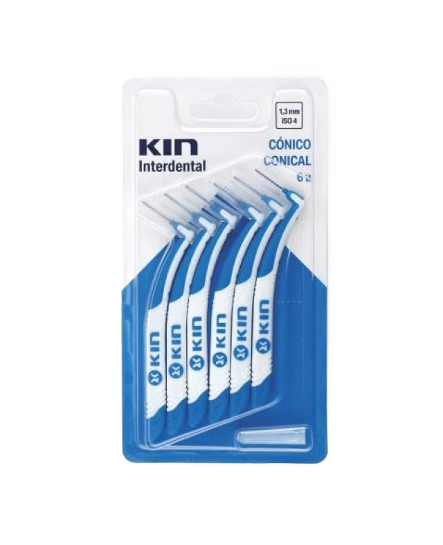 KIN Conical Interdental Brush Blue 1.3mm 6 Pcs