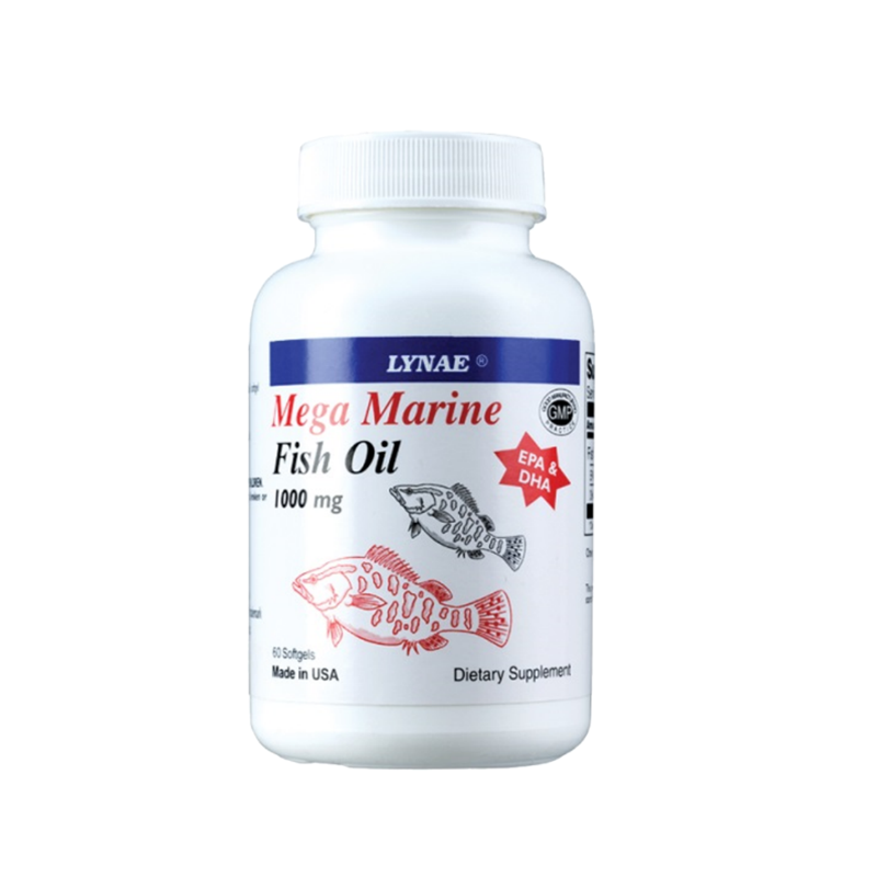LYNAE Fish Oil Omega3 1000mg 60 Softgels