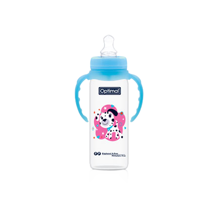 زجاجة أوبتيمال لتقويم الأسنان مع مقبض 6 أشهر+ 240 مل