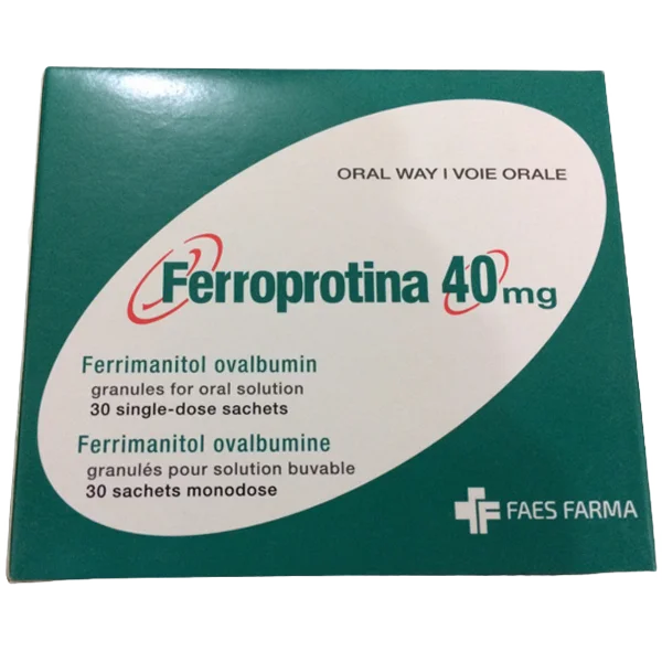 فيروبروتينا كيس بنكهة الموز 40 ملغ 30 كيسًا