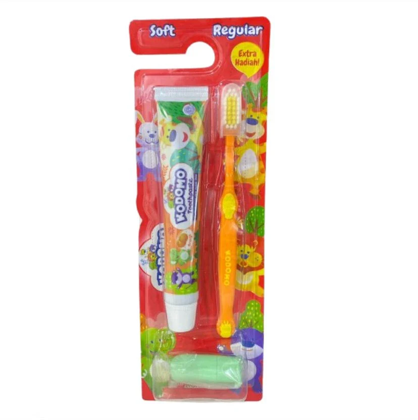Kodomo Toothbrush Soft Regular & Toothpaste