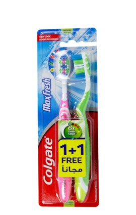 Colgate Max Fresh Medium Toothbrush Double Pack