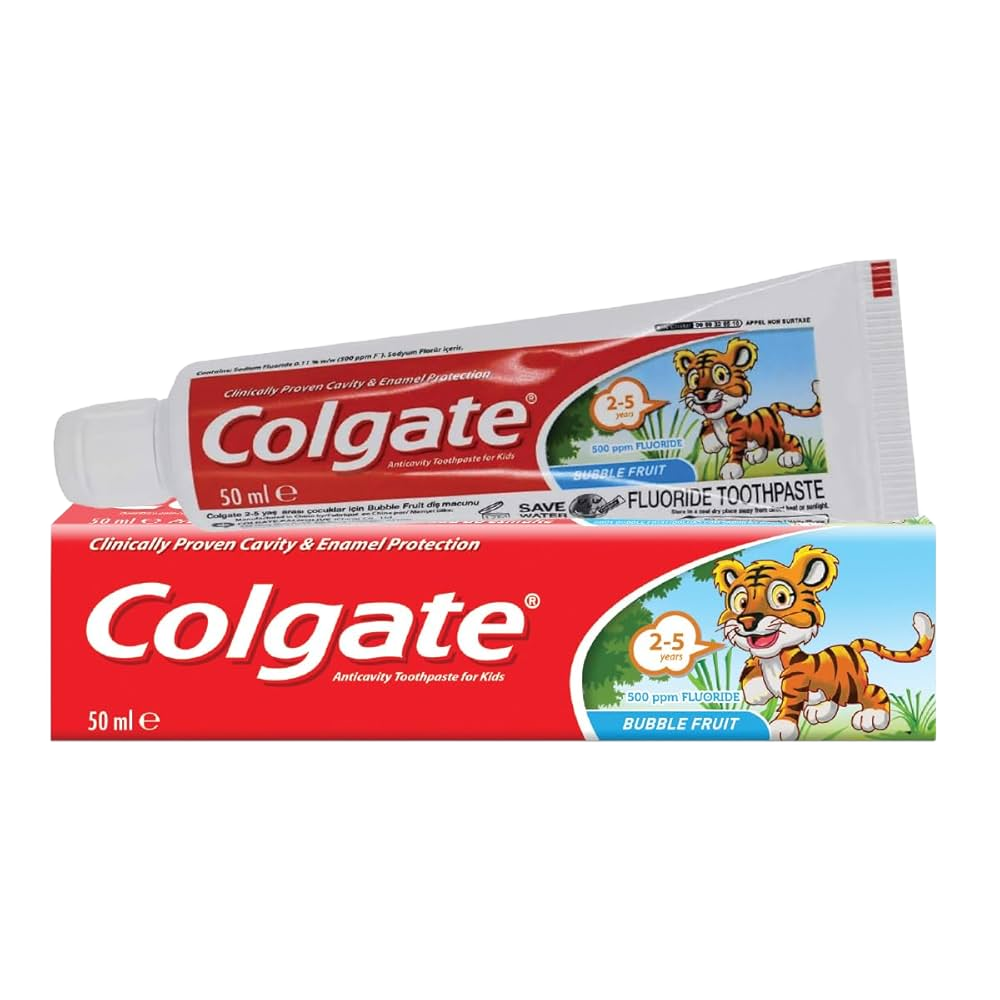Colgate Junior Toothpaste Bubble Fruit Flavor For Kids 2-5 Years 50ml