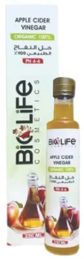 بيو لايف خل التفاح الطبيعي 250 مل