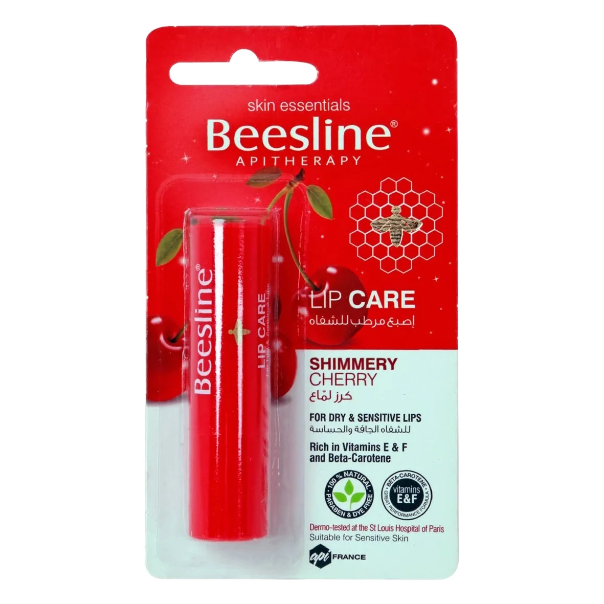 Beesline Lip Care Shimmery Cherry 4g