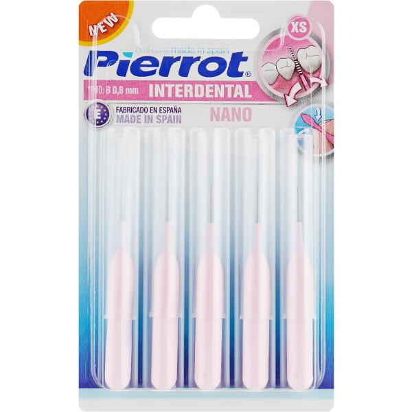 Pierrot Interdental Brush Nano 5 Pieces