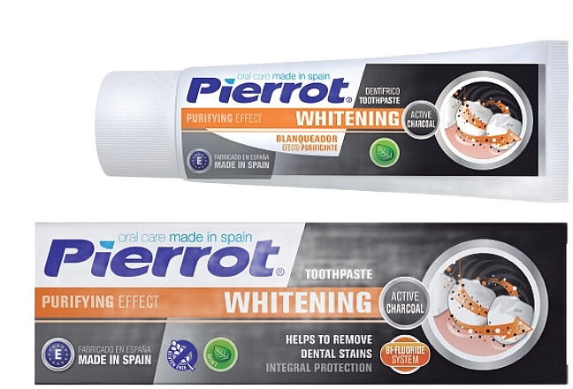 Pierrot Whitening Active Charcoal Toothpaste 75ml
