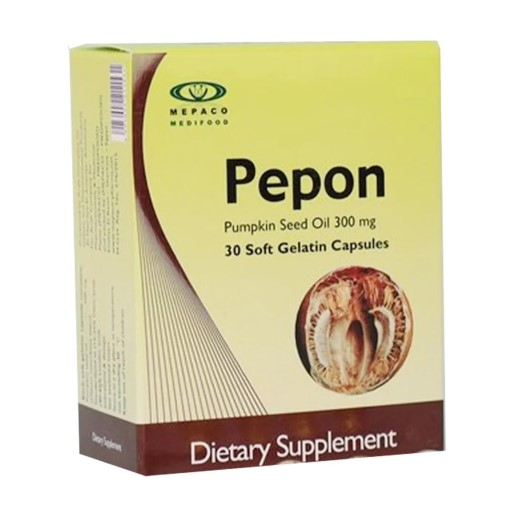 Mepaco Pepon Pumpkin Seed Oil 300mg 30 Capsules