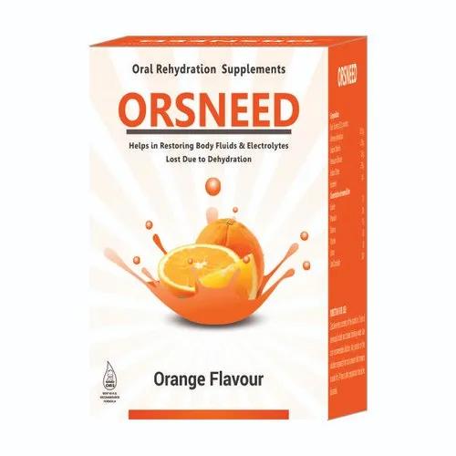 ORSNEED Orange Oral Rehydration Salts 10 Sachets