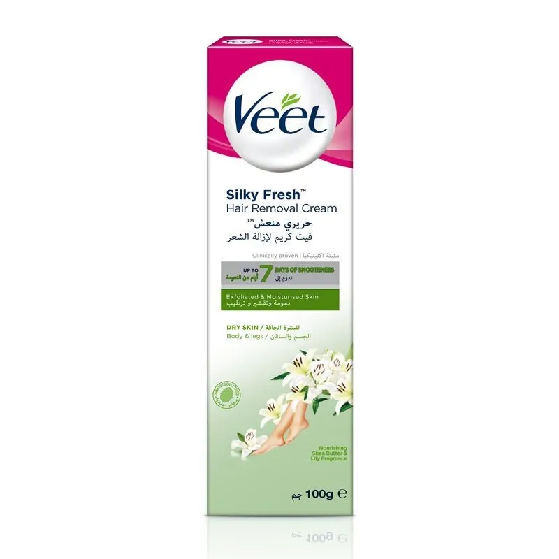 Veet Silky Fresh Hair Removal Cream For Dry Skin 100g
