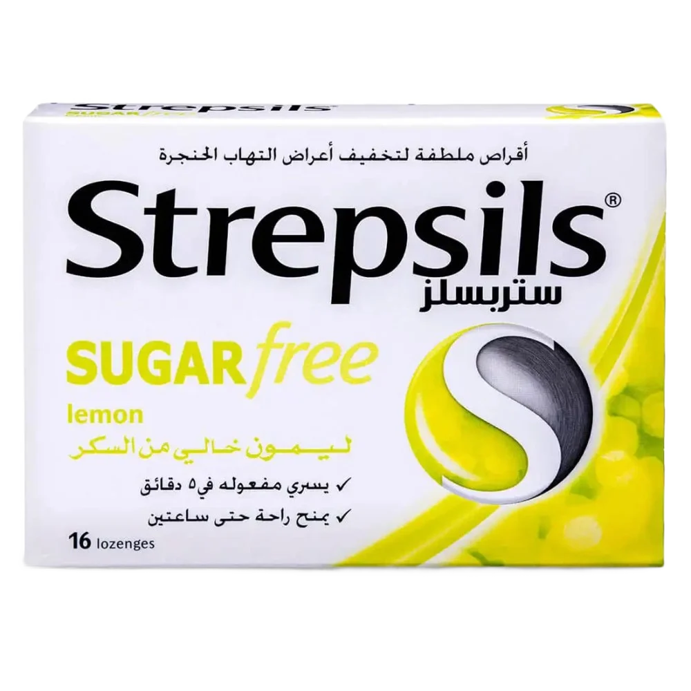 Strepsils Lemon Sugar Free 16 Lozenges
