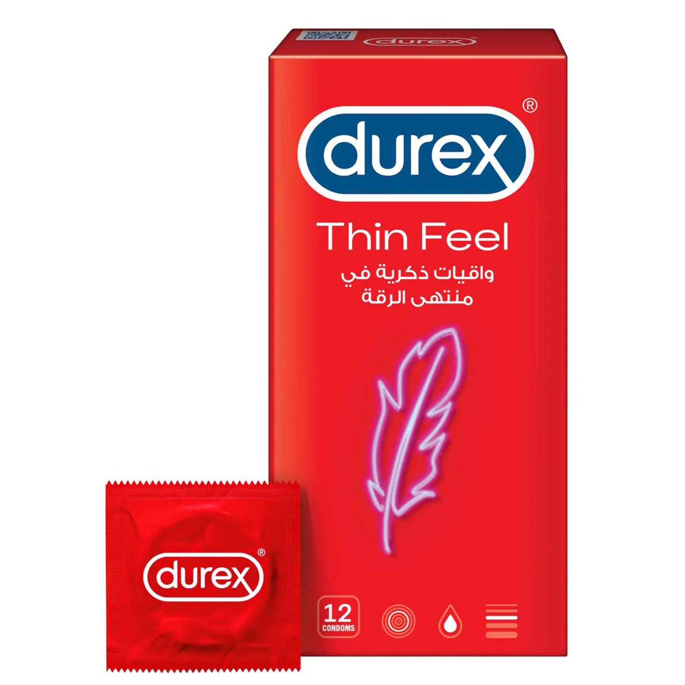 Durex Feel Thin Condoms 12 Pieces