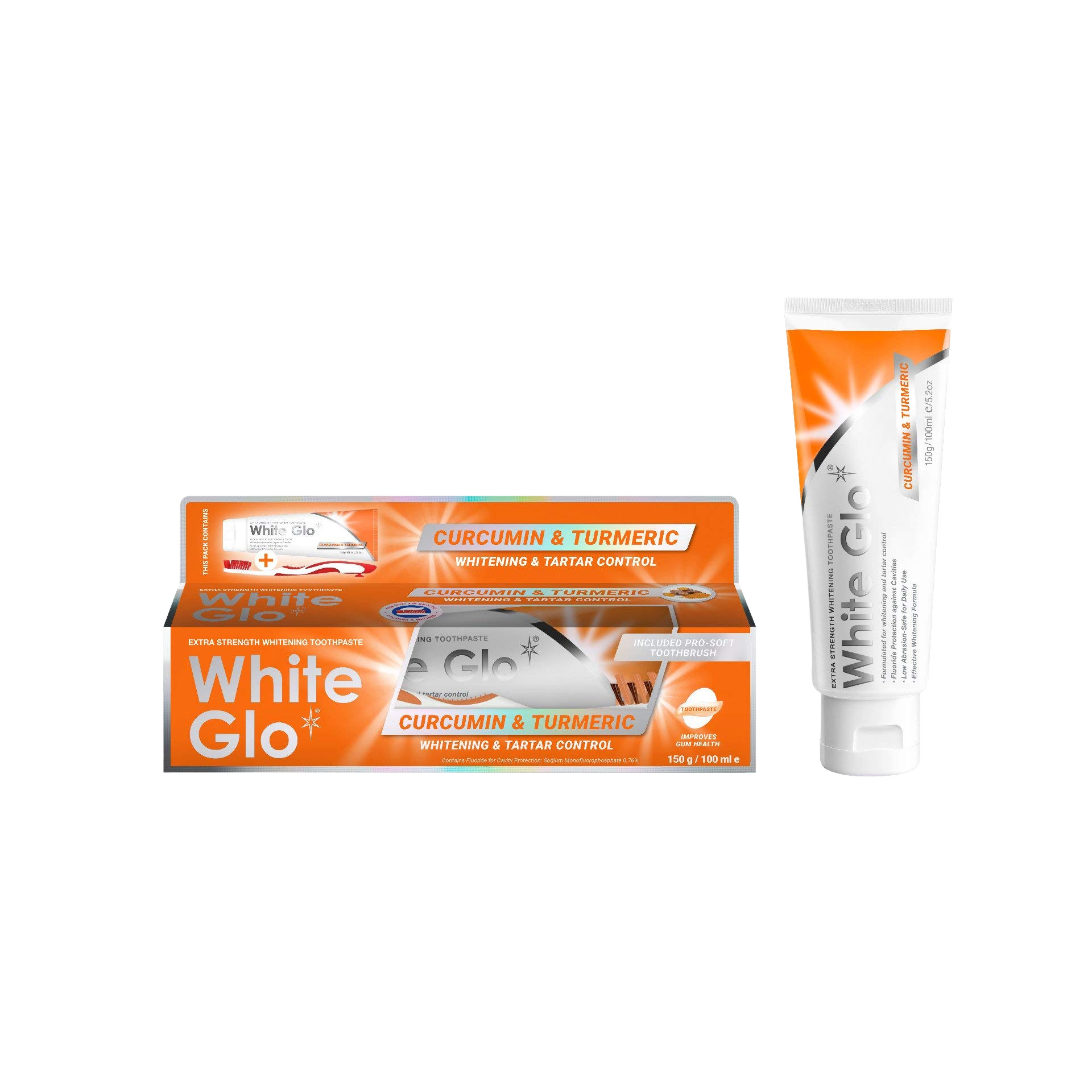 White Glo Curcumin And Turmeric Toothpaste 150g