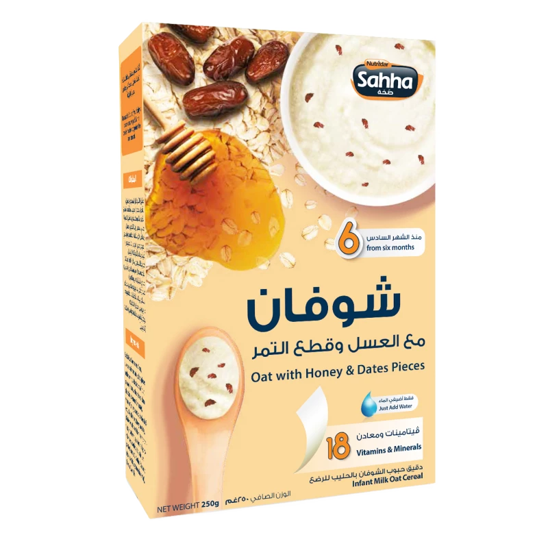 Sahha Oat With Honey and Dates Pieces 250g