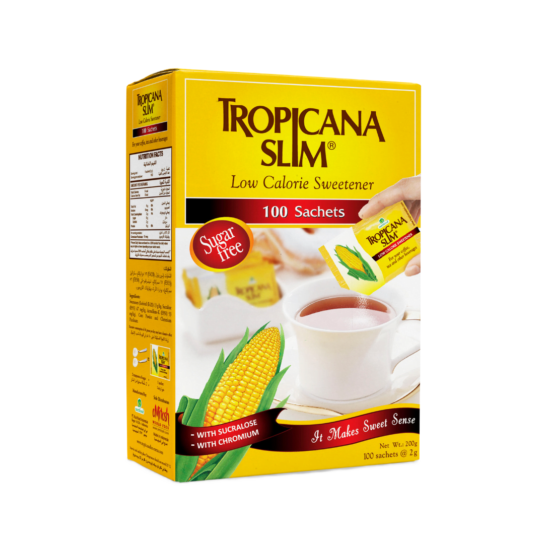 Tropicana Slim Low Calorie Sweetener 100 Sachets