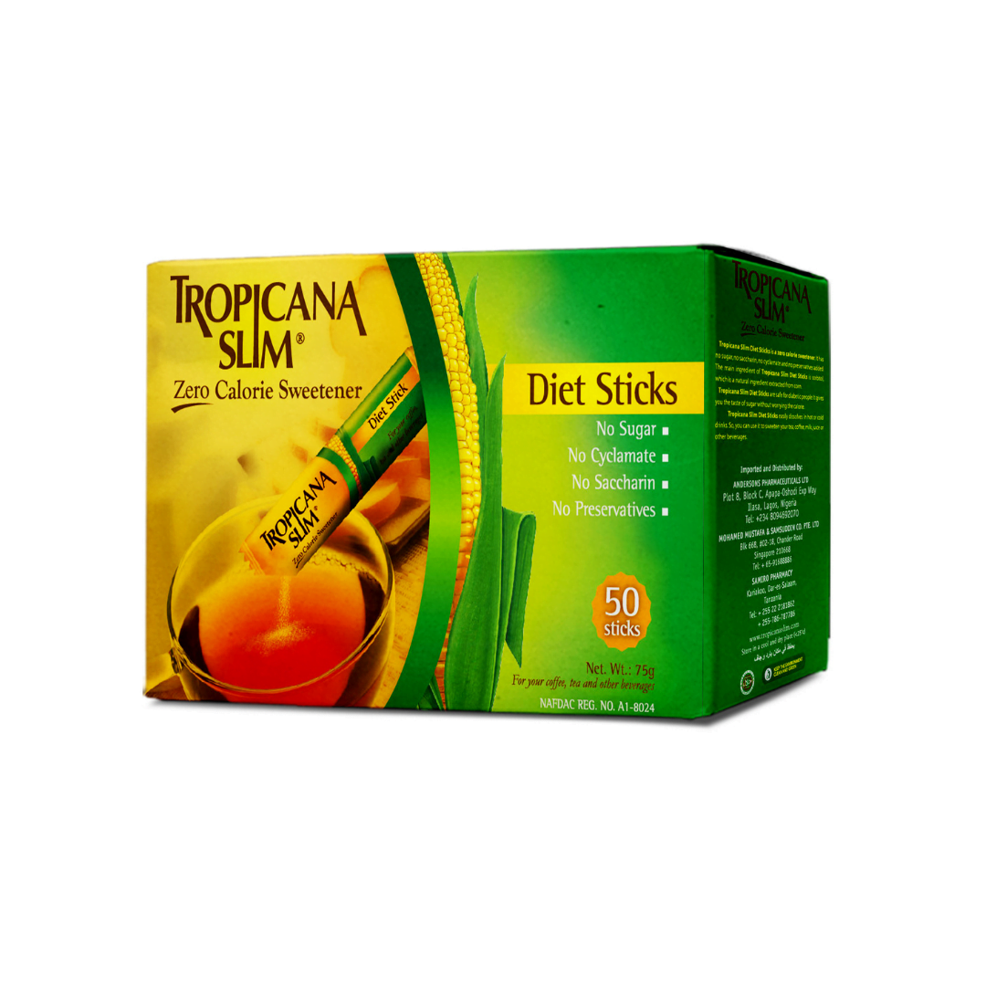 Tropicana Slim Zero Calorie Sweetener 50 Sticks