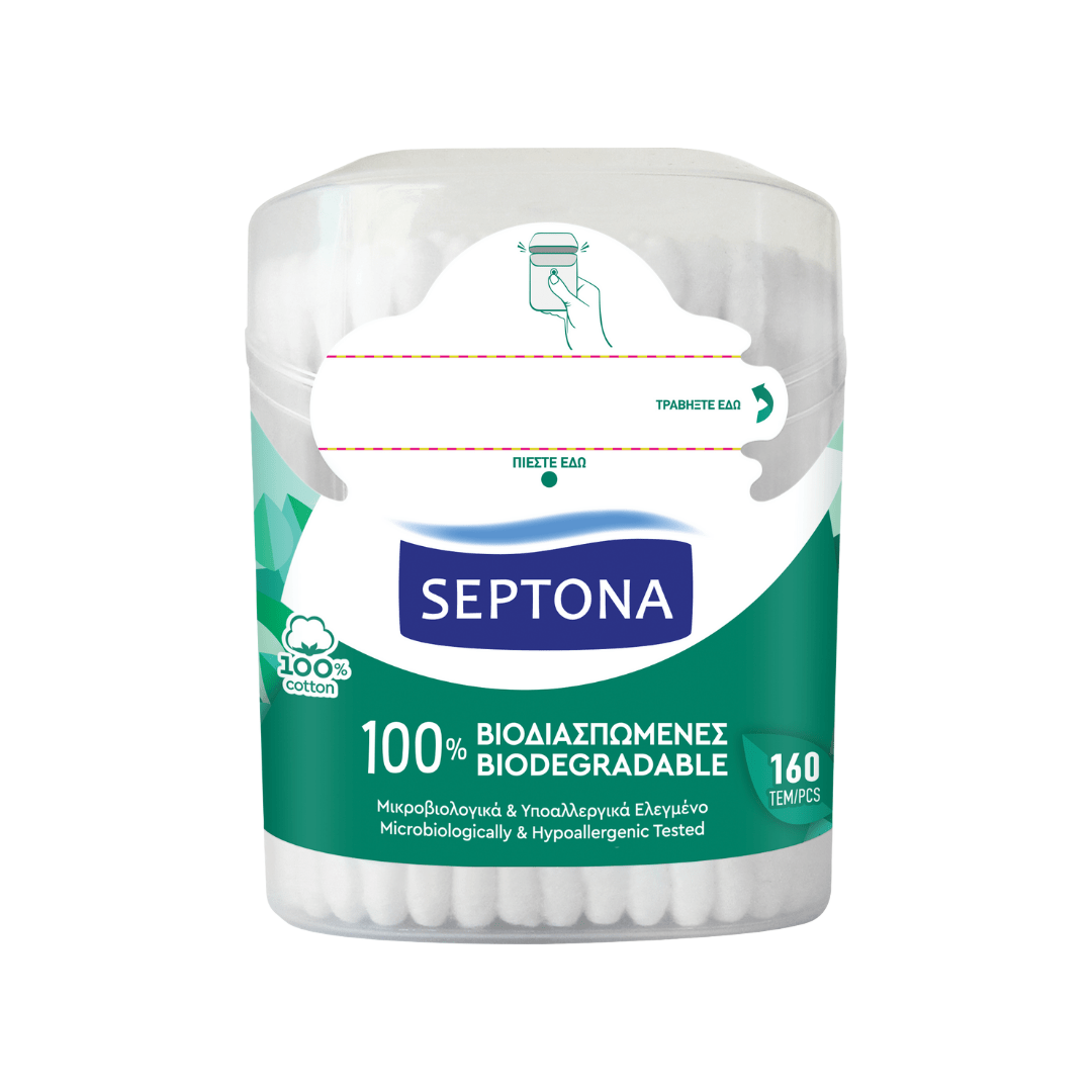 Septona Biodegradable Cotton Buds 160 Pcs