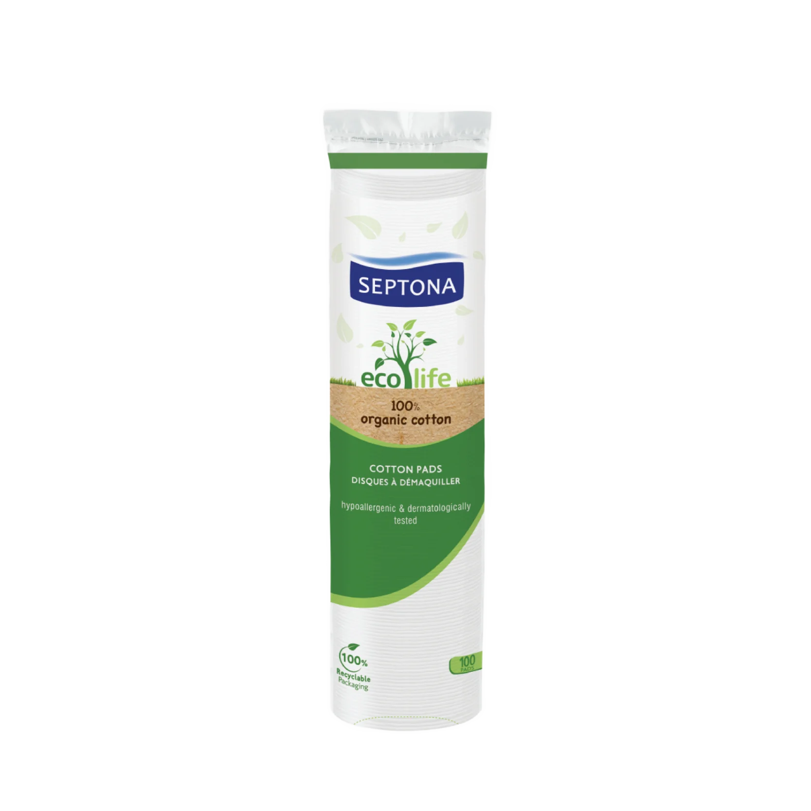 Septona Eco Life Organic Cotton Pads 100 Pcs