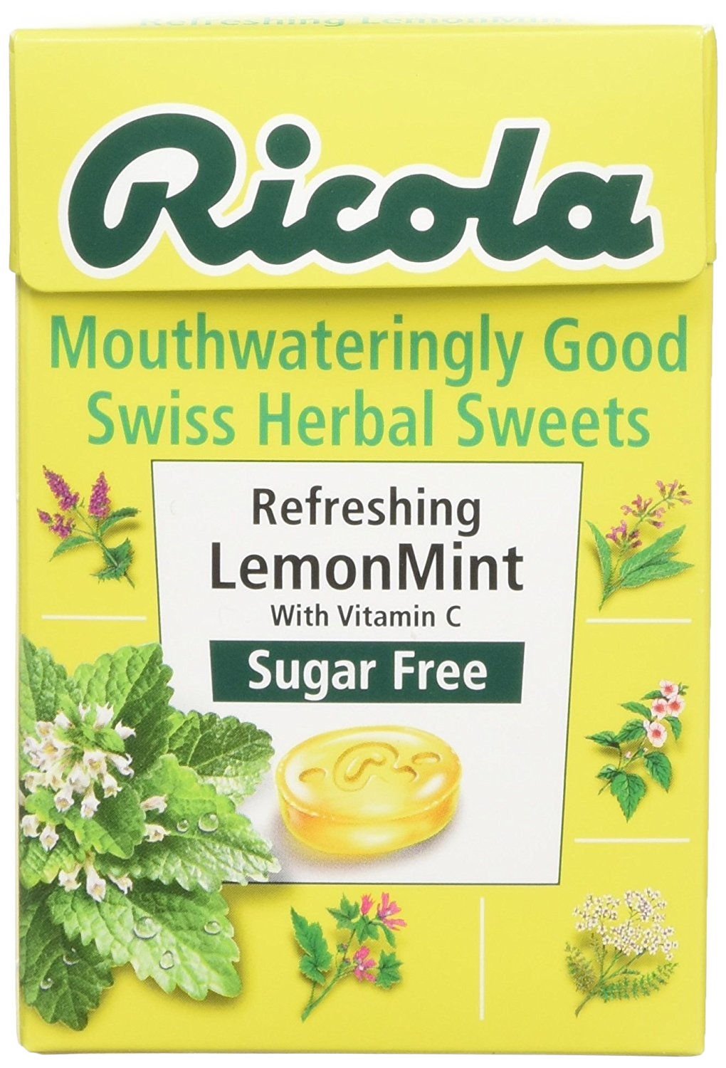 Ricola Lemon Mint Sugarfree Herb Lozenges 45g