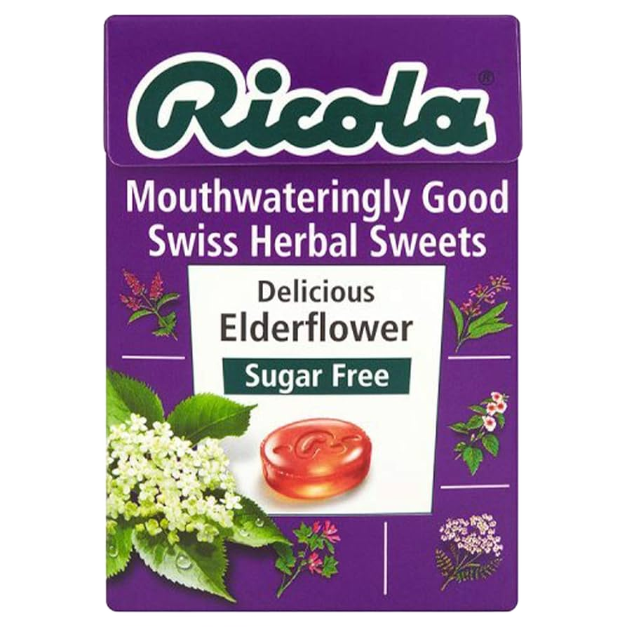 Ricola Elderflowers Sugarfree Herb Lozenges 45g