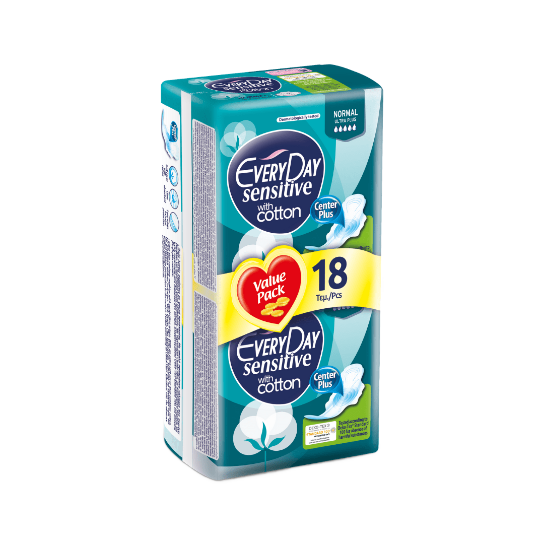 Everyday Sensitive Normal 18 Sanitary Pads