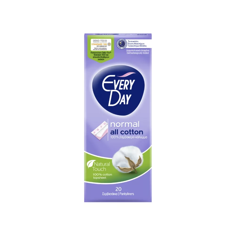 EveryDay All Cotton Normal 20 pantyliners