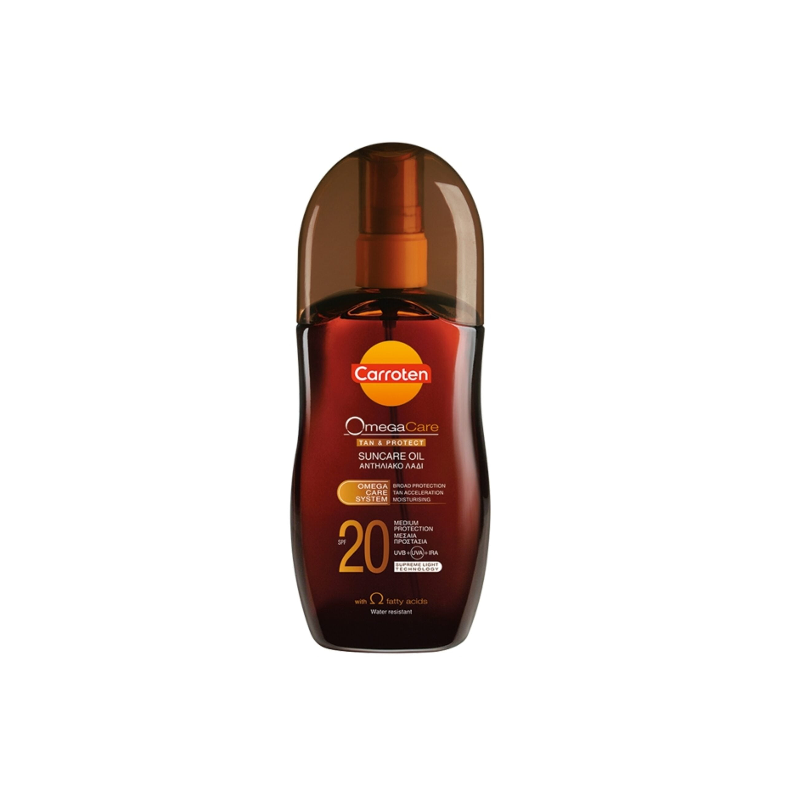 Carroten Omegacare Tan & Protect Suncare Oil Spray SPF20 125ml