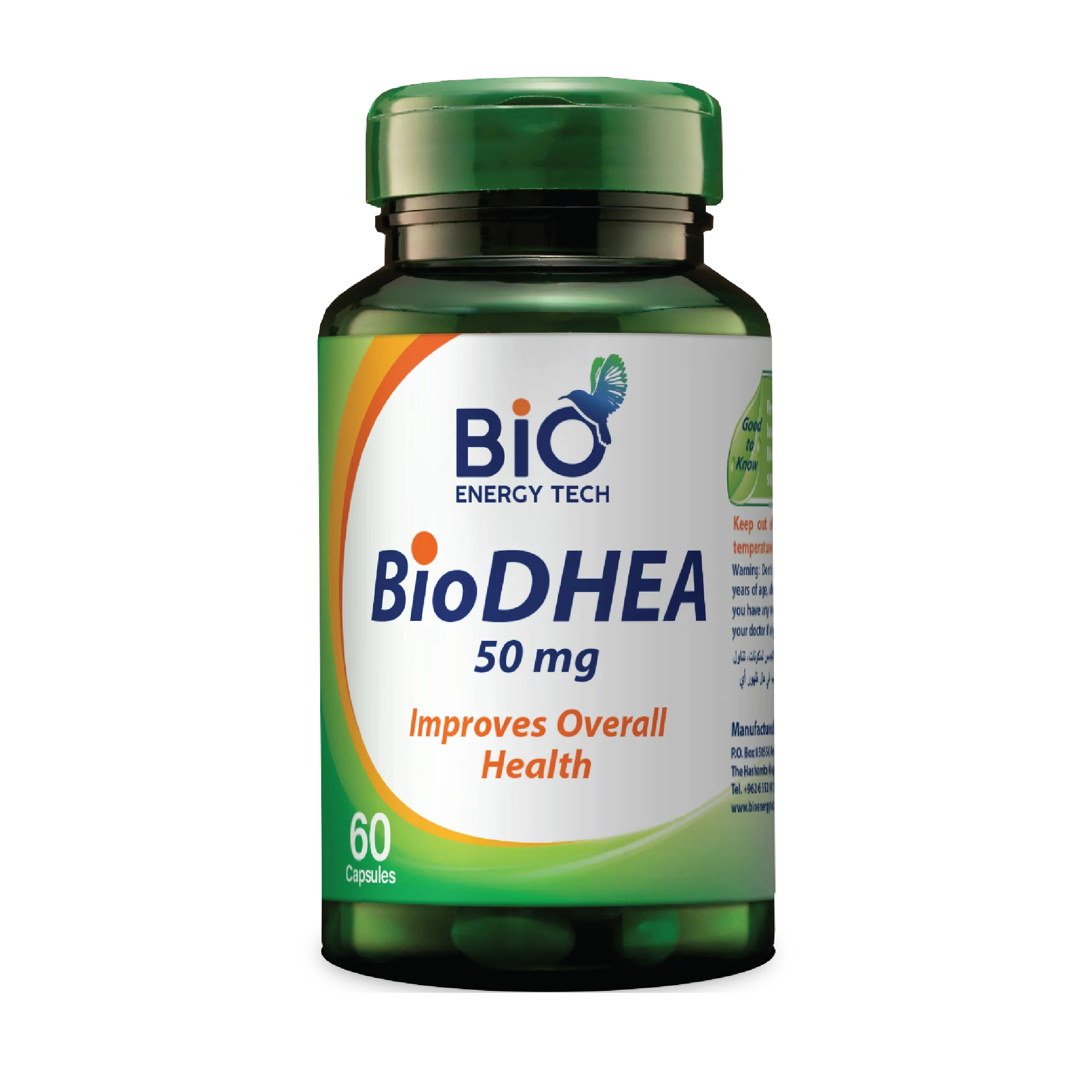 Bio Energy Tech Bio DHEA 50mg 60 Capsules