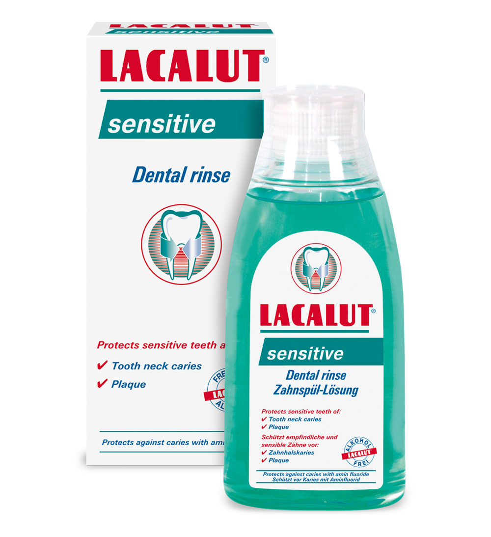 Lacalut Sensitive Mouth Wash With Fluoride 300ml