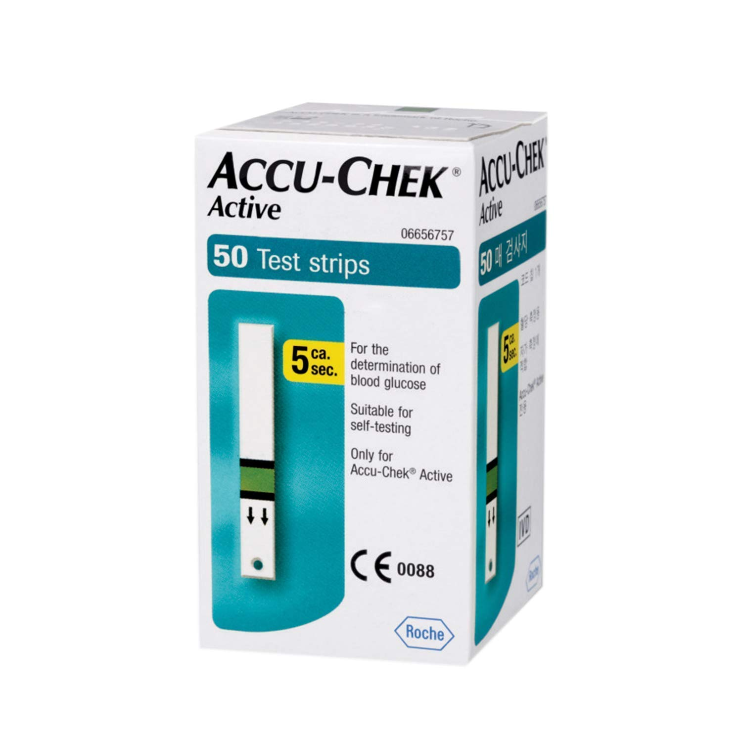 Accu-Chek Active Blood Glucose Test Strips 50 Strips