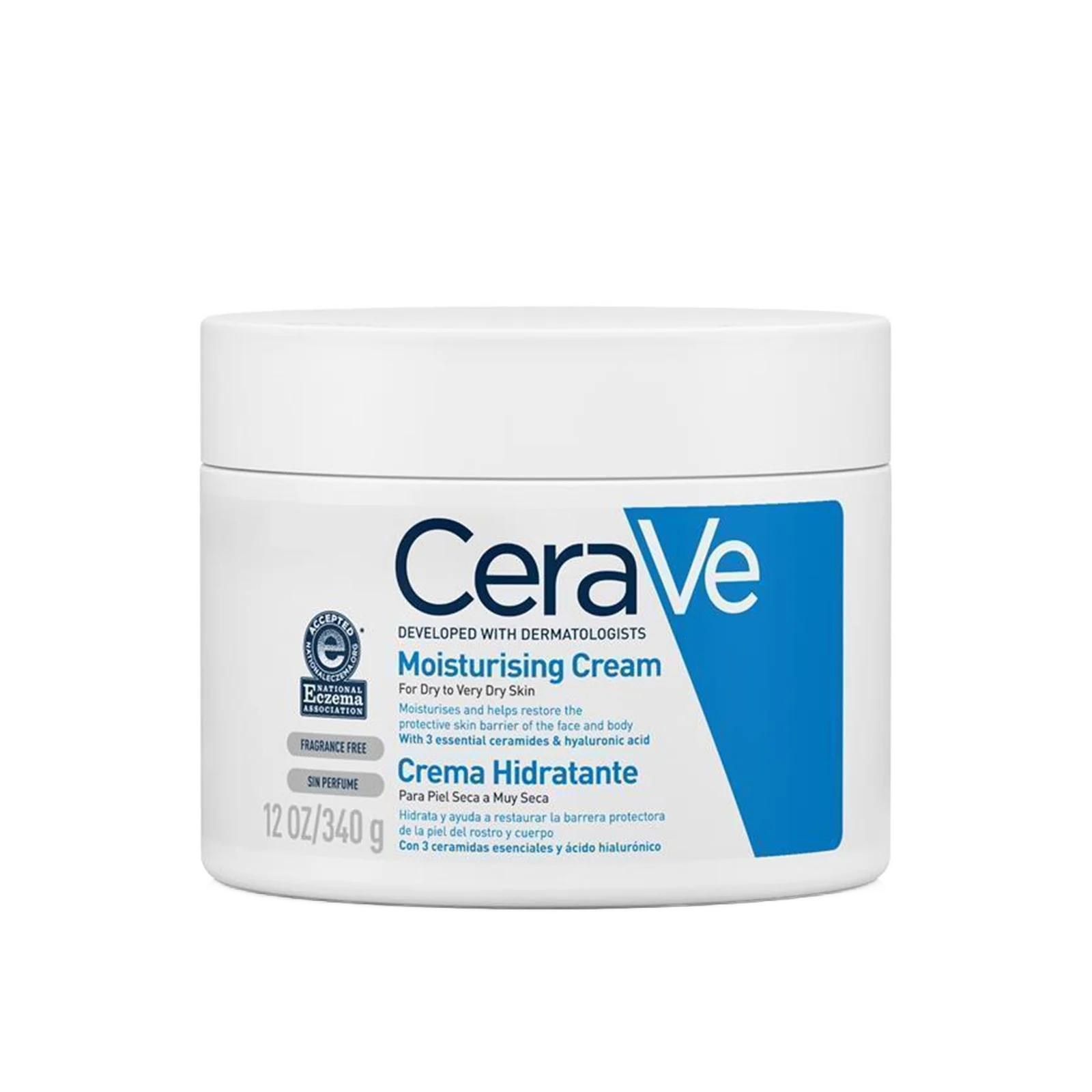 CeraVe Moisturizing Cream For Dry Skin With Hyaluronic Acid 340g
