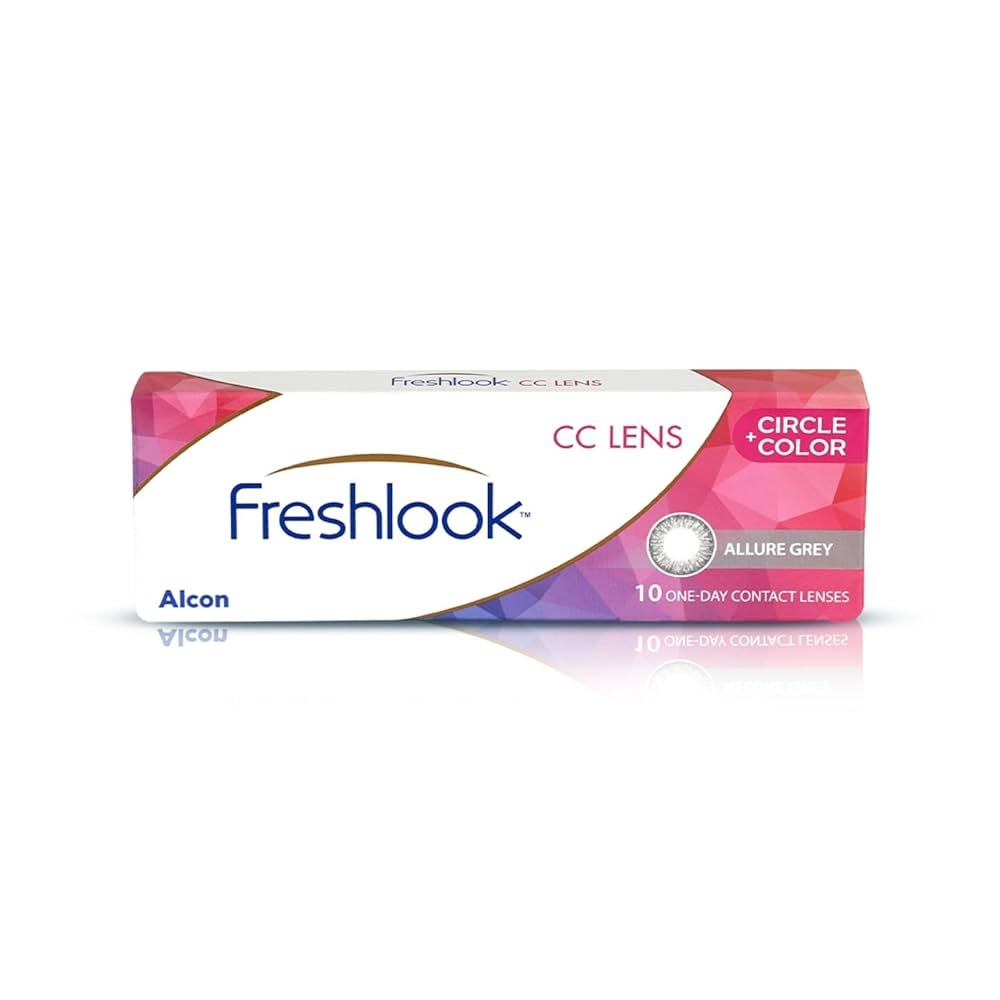 Alcon FreshLook CIRCLE + COLOR Daily Contact Lenses Allure Blue 10 Lenses