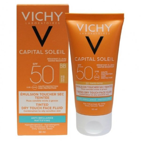 Vichy Capital Soleil SPF50+ Tinted Dry Touch Face Fluid 50ml 25% Off